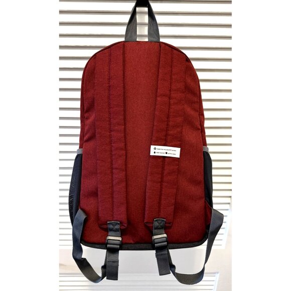 Solo New York Re:Solve Backpack Laptop Sleeve Recycled Red and Gray 16.5"x11.5" - Picture 6 of 8